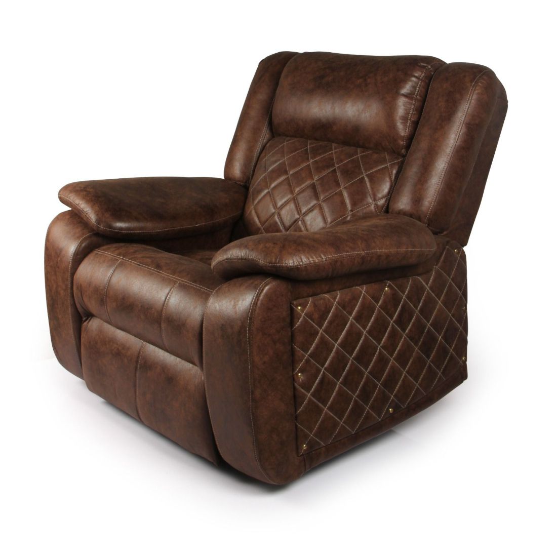 Primrose Christie Single Seater Living Room Manual 1R Recliner - Brown